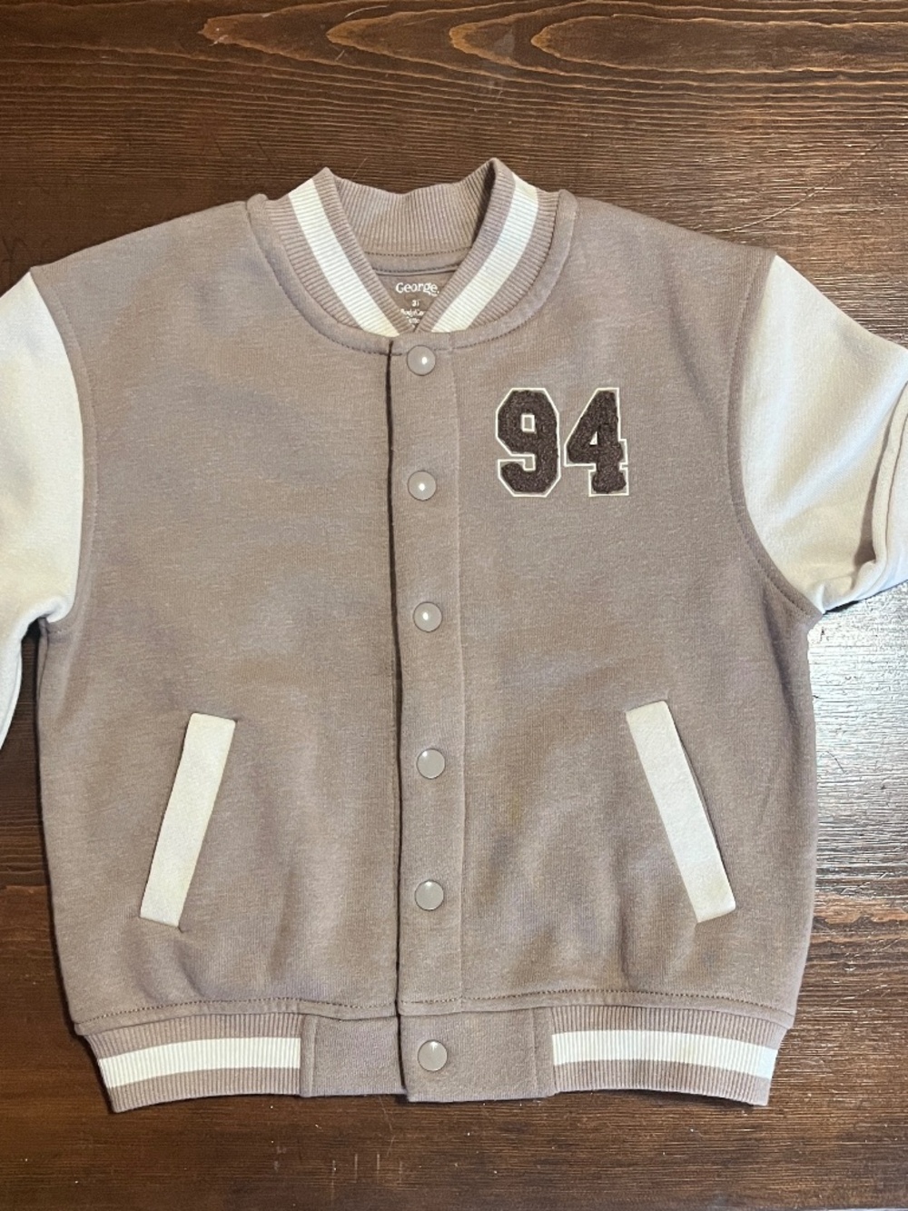 George Retro-Inspired Varsity Toddler Letter Jacket -3T